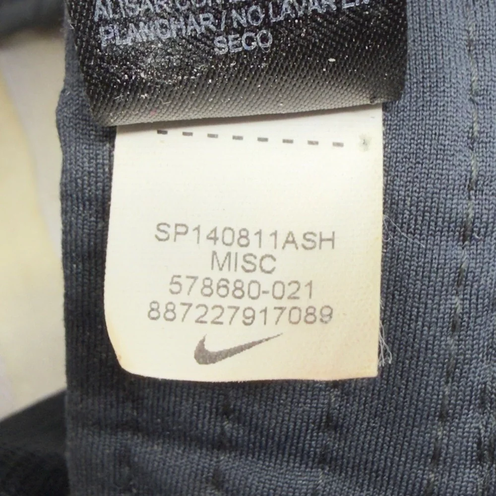 Nike Golf Hat‎ Mens Grey White Black Colorblock Mesh Adjustable Swoosh Cap